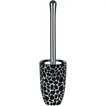 Spirella Darwin Pebble WC-kefe-tartó és kefe, fekete
