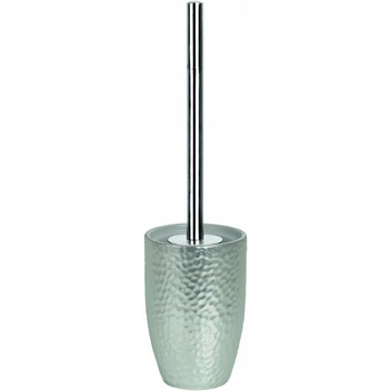 Spirella Darwin Hammered WC-kefe-tartó és kefe, ezüst
