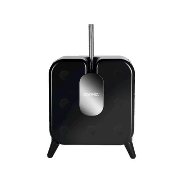 Spirella Cube WC-kefe-tartó, kefe és WC-papír-tartó, fekete