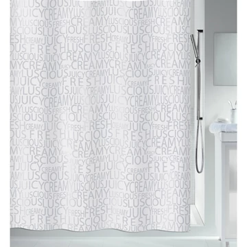 Spirella Creamy zuhanyfüggöny 180X200 cm, ezüst