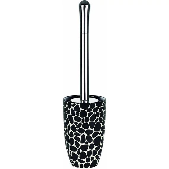 Spirella Darwin Pebble WC-kefe-tartó és kefe, fekete
